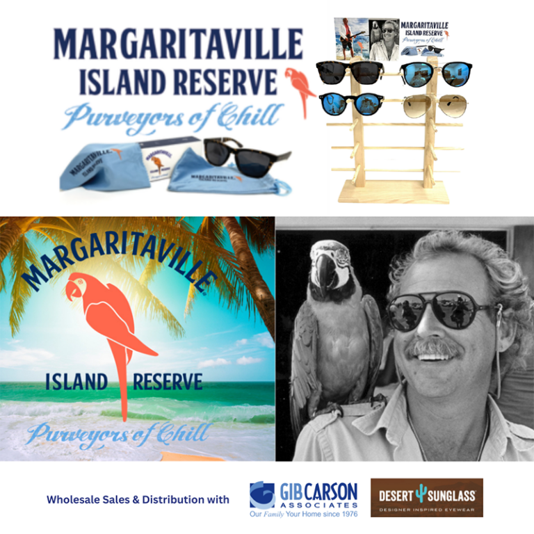 Desert Sunglass Image promoting Margaritaville Product