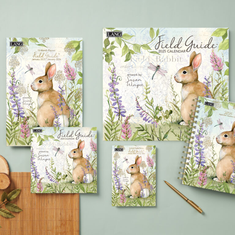 lang calendars with bunny on them