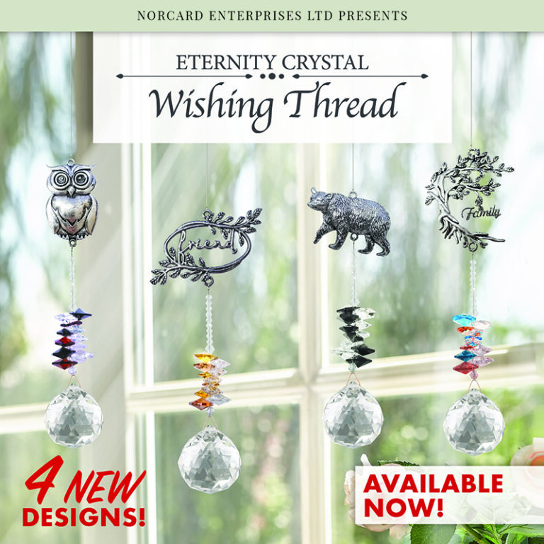 image of wishing thread eternity gift boxed crystal