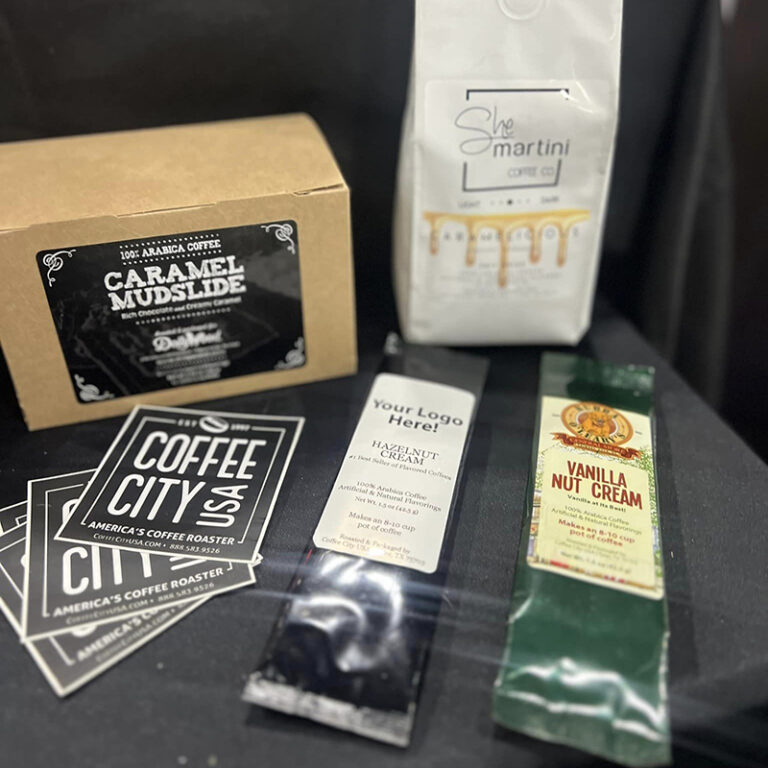 image of coffee city custom hometown coffee packets