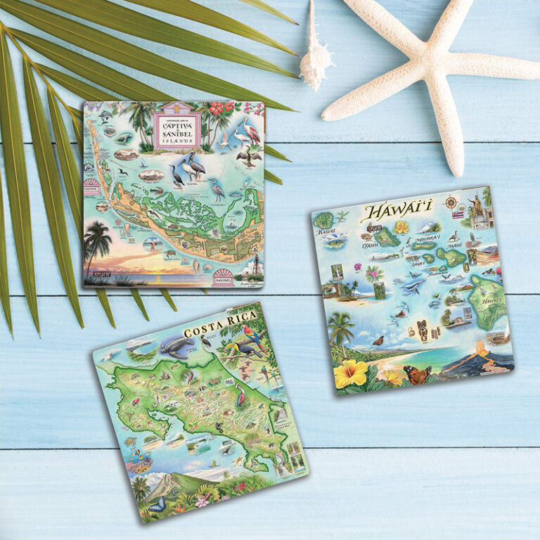 Xployer Map Coasters