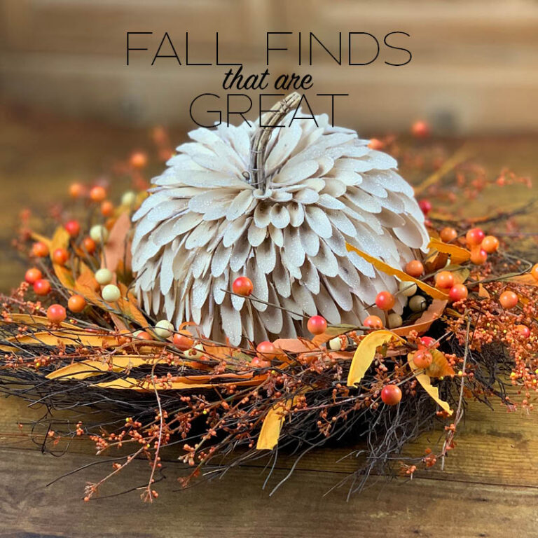 Great Finds Holiday pumpkin and wreath