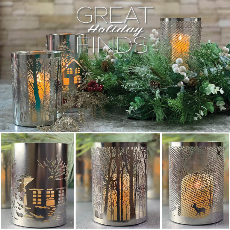 Great Finds Holiday metal candle holders