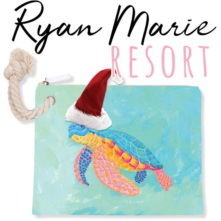 Ryan Marie Resort holiday turtle with santa hat