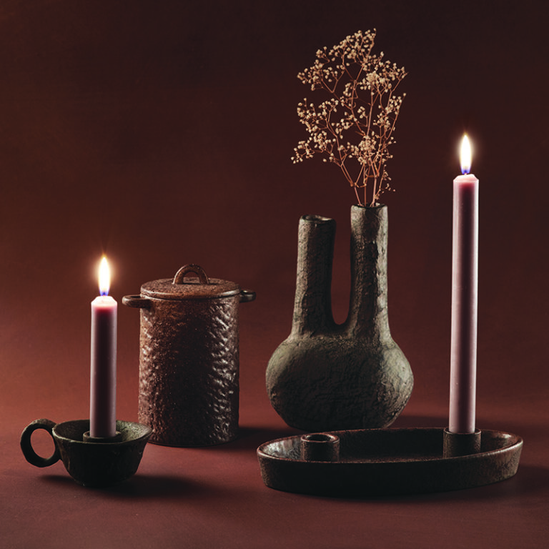 47th & Main brown vases, candle holders and containers