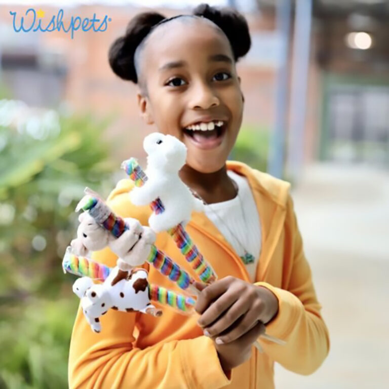 Nature Planet girl with Candy with plush animals