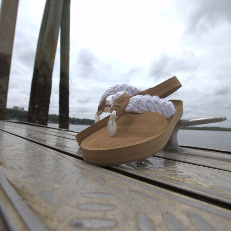 Tidewater white sandals