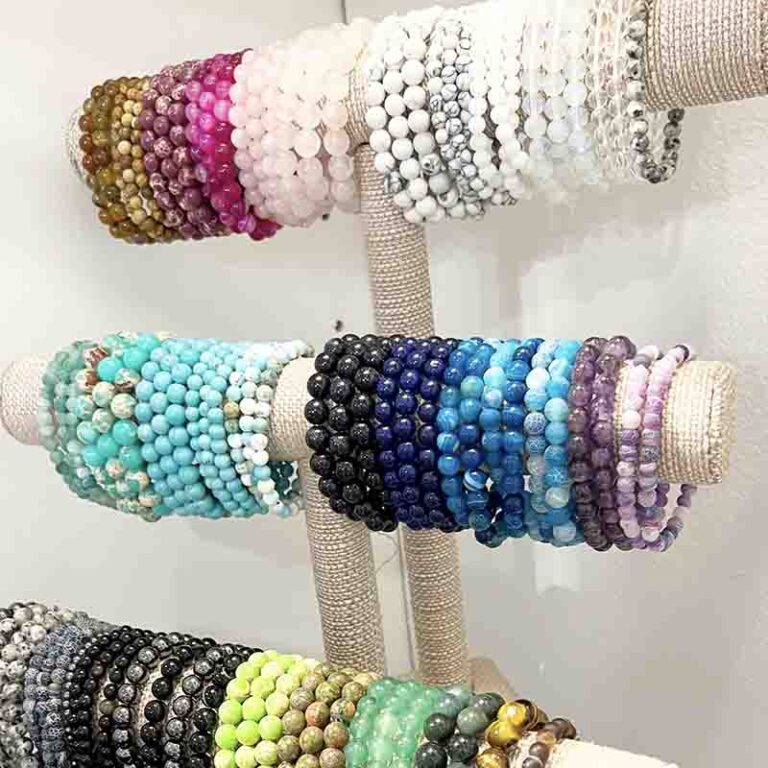 Colorful bead bracelets