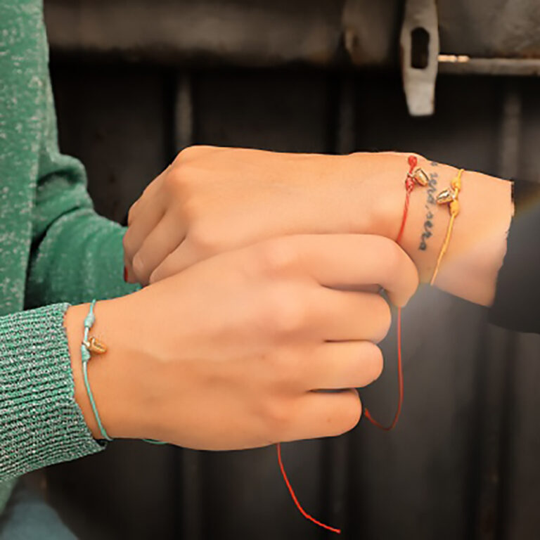 Keep Out Bracelets tying