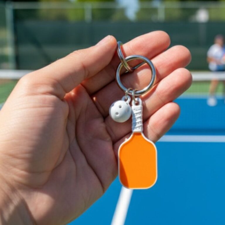 Parade Street pickleball keychain
